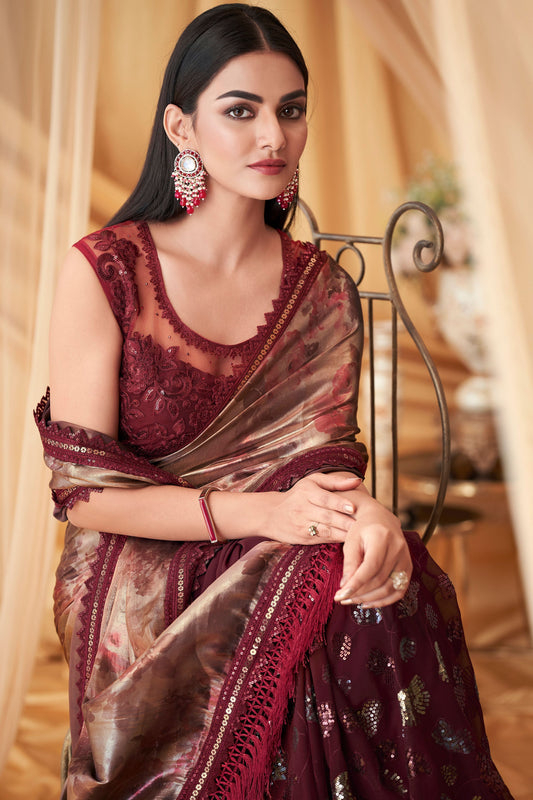 maroon-sequined-satin-georgette-saree-zb131075_2_SareeButa.com
