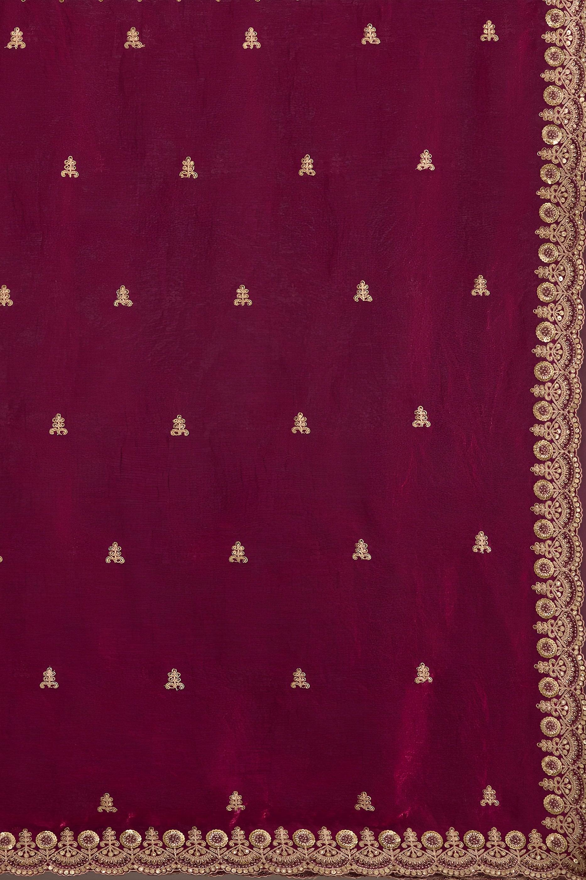 Maroon Embroidered Tissue Saree-SAR12581_5_SareeButa.com