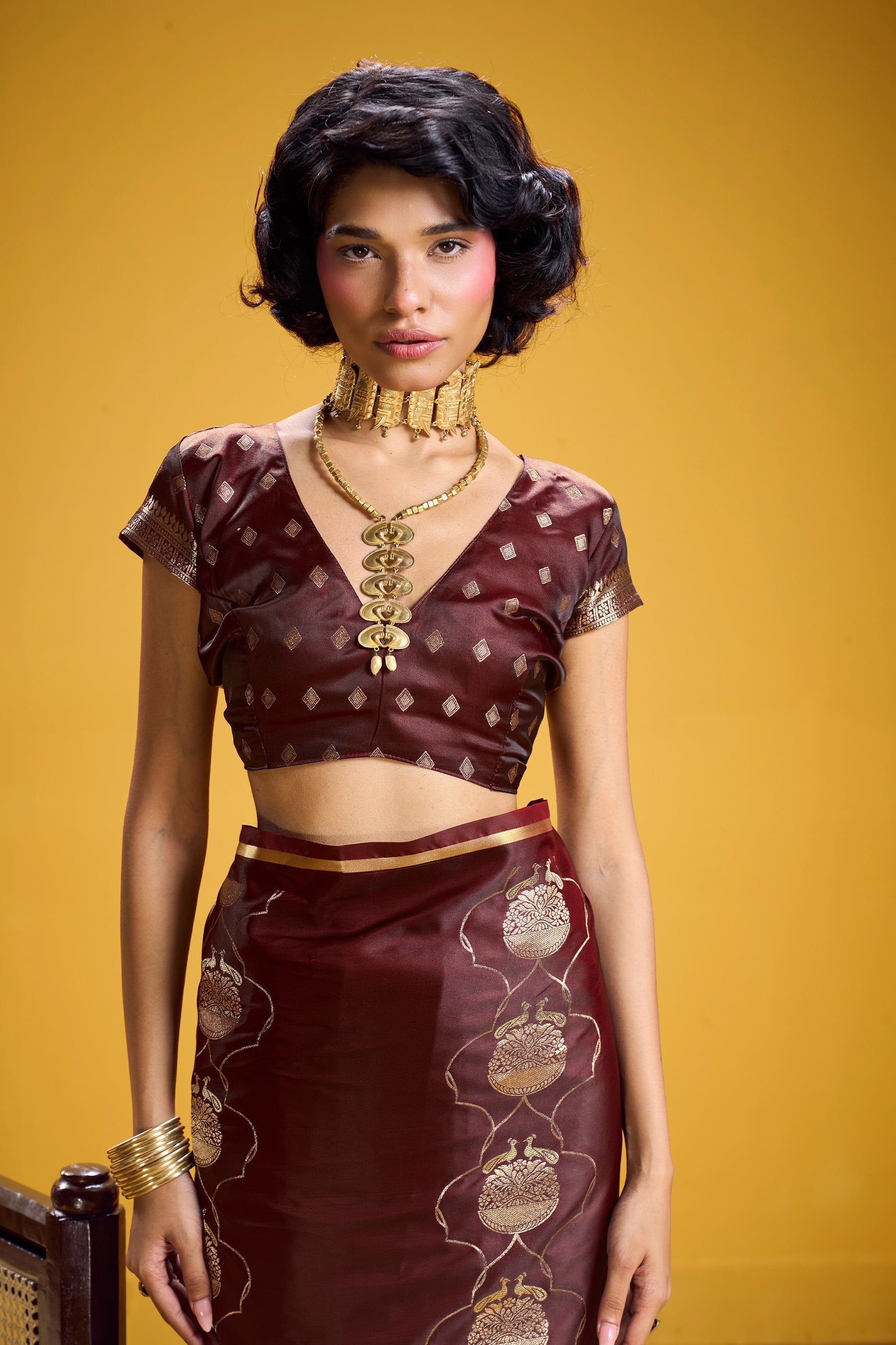 Maroon Woven Satin Silk Saree-SAR12370_4_SareeButa.com