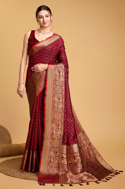 maroon-woven-silk-saree-zb130535_1_SareeButa.com