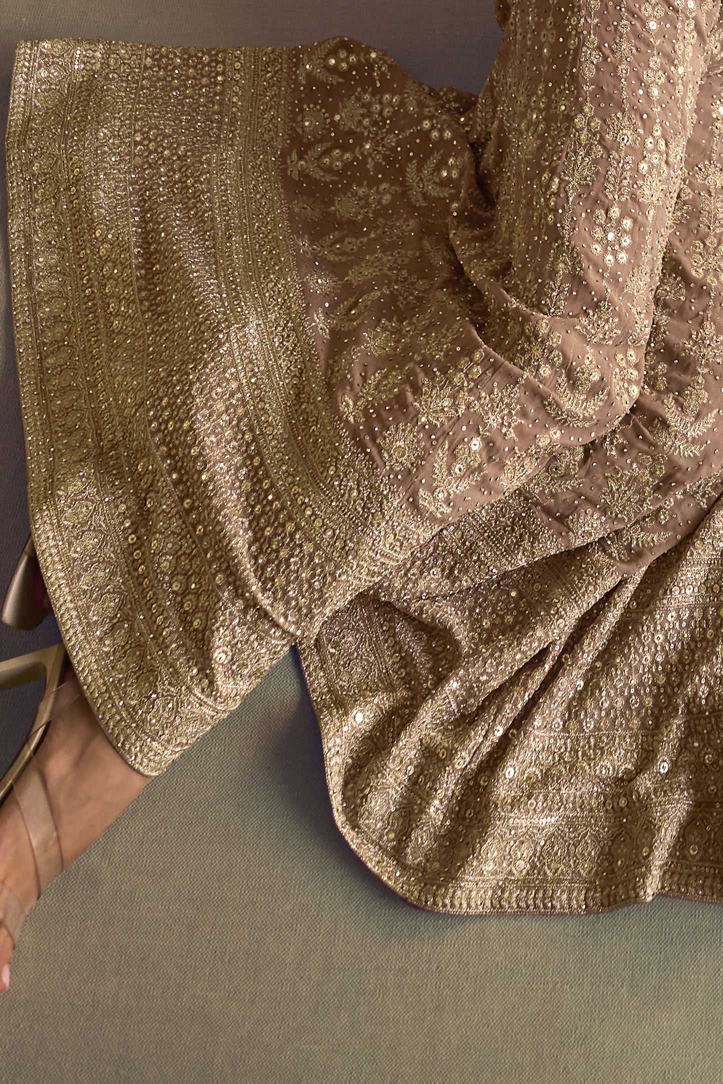 Mauve Readymade Georgette Palazzo Set with Jacket-SS926_4_SareeButa.com