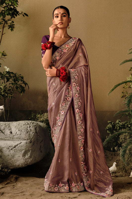 Mauve Silk Heavy Work Saree-ZB132223_1