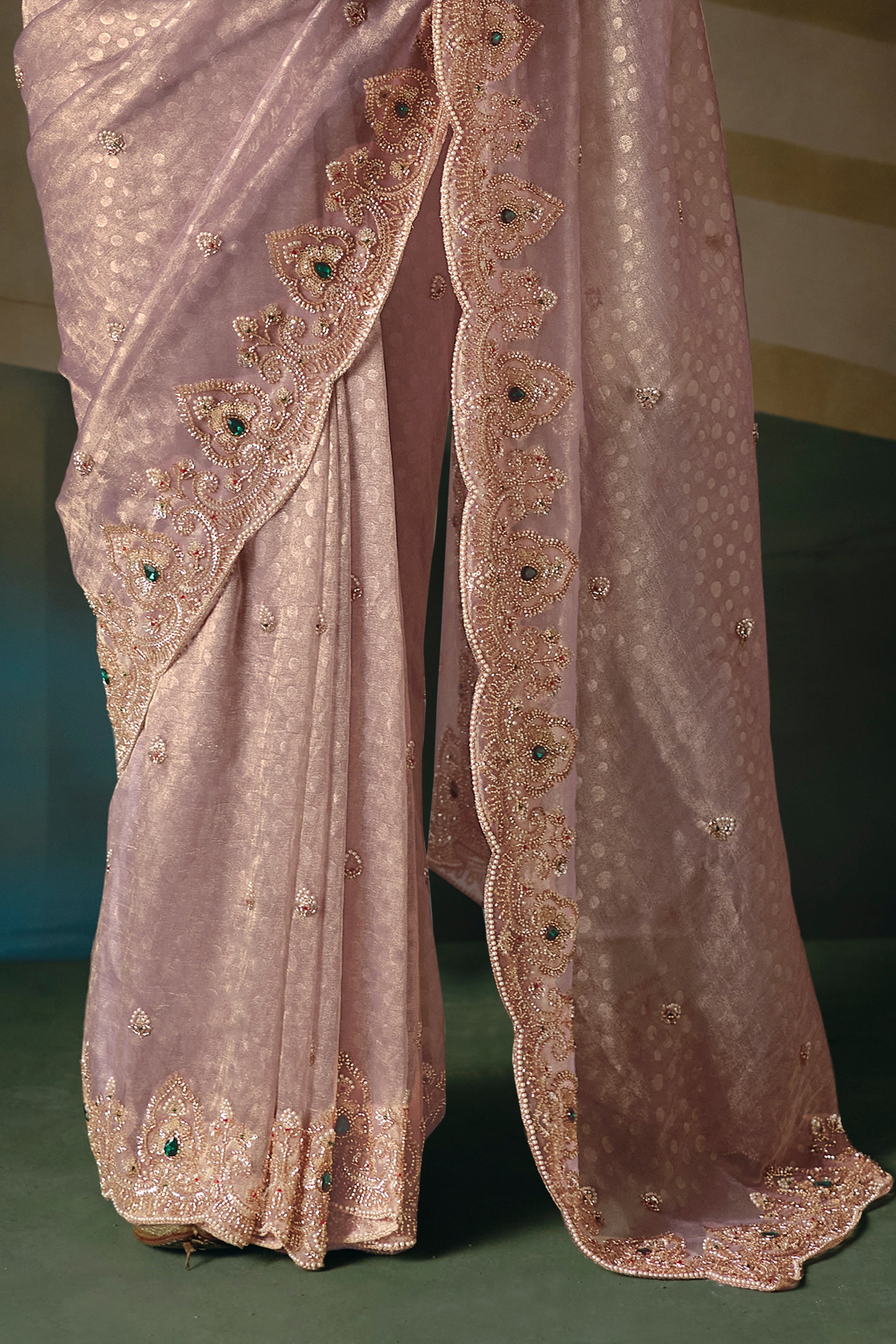 Mauve Embroidered Organza Saree-SAR12014_5_SareeButa.com