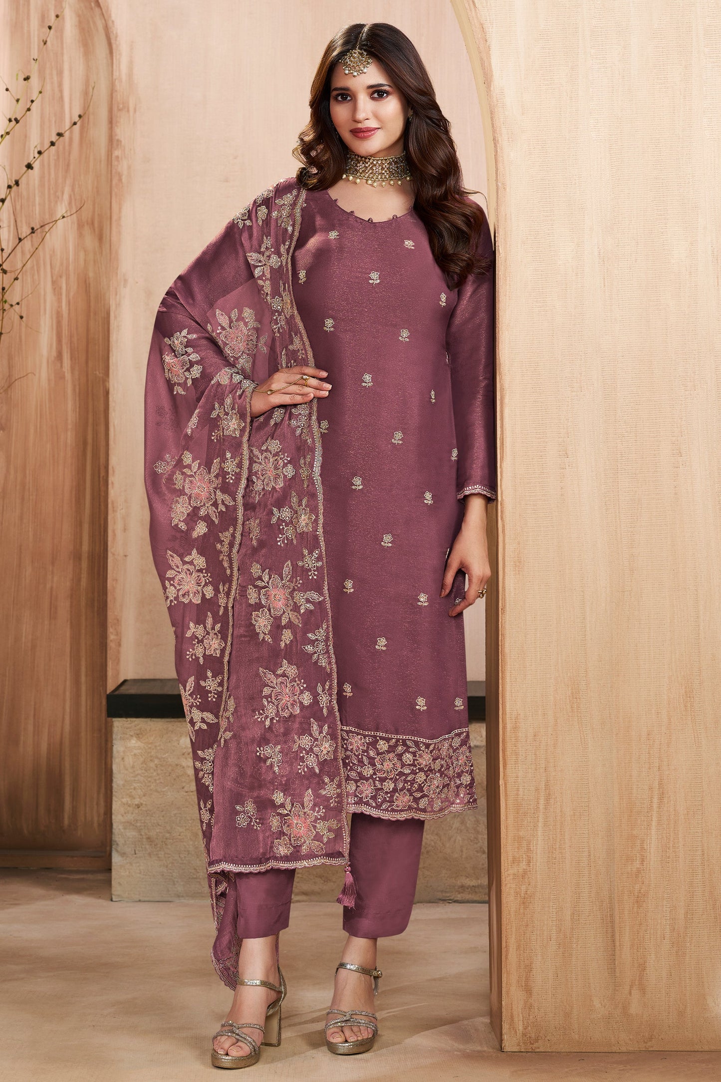 Purple Embroidered Silk Suit-SAR11745_1_SareeButa.com