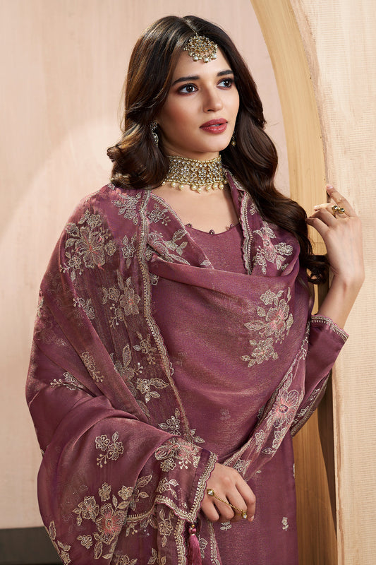 Purple Embroidered Silk Suit-SAR11745_2_SareeButa.com