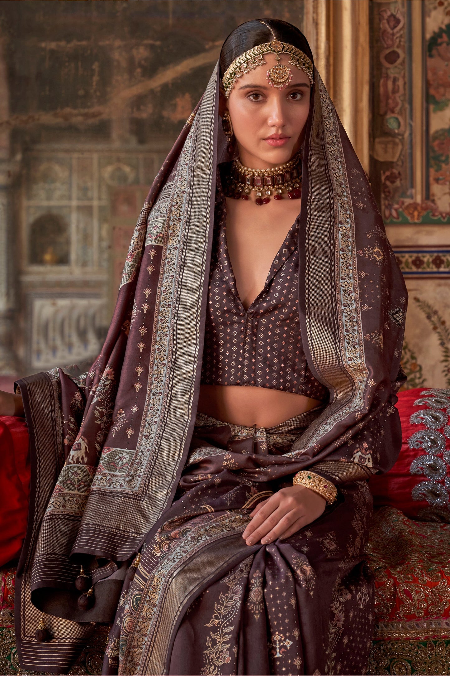 Mauve Purple Printed Silk Saree-SAR10116_2_SareeButa.com