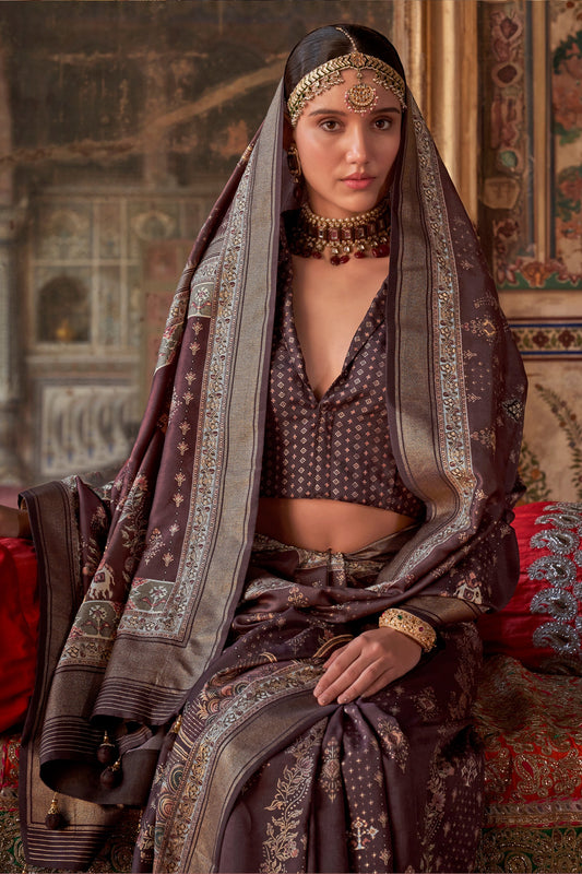 Mauve Purple Printed Silk Saree-SAR10116_2_SareeButa.com