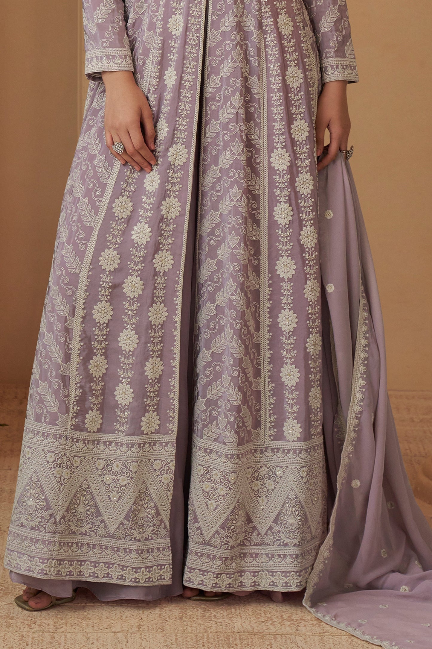 Mauve Readymade Embroidered Georgette Palazzo Suit-SAR11976_5_SareeButa.com