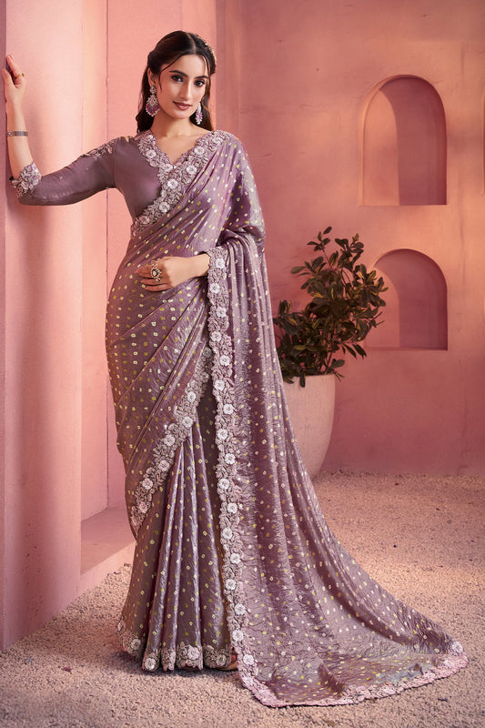 Mauve Satin Silk Bandhani Saree-SAR10893_1_SareeButa.com