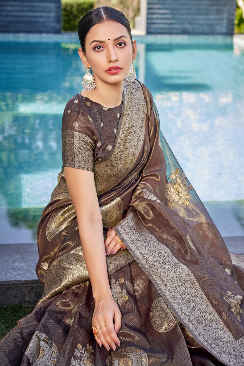 Metallic Shimmer Silk Saree-ZB131931_2