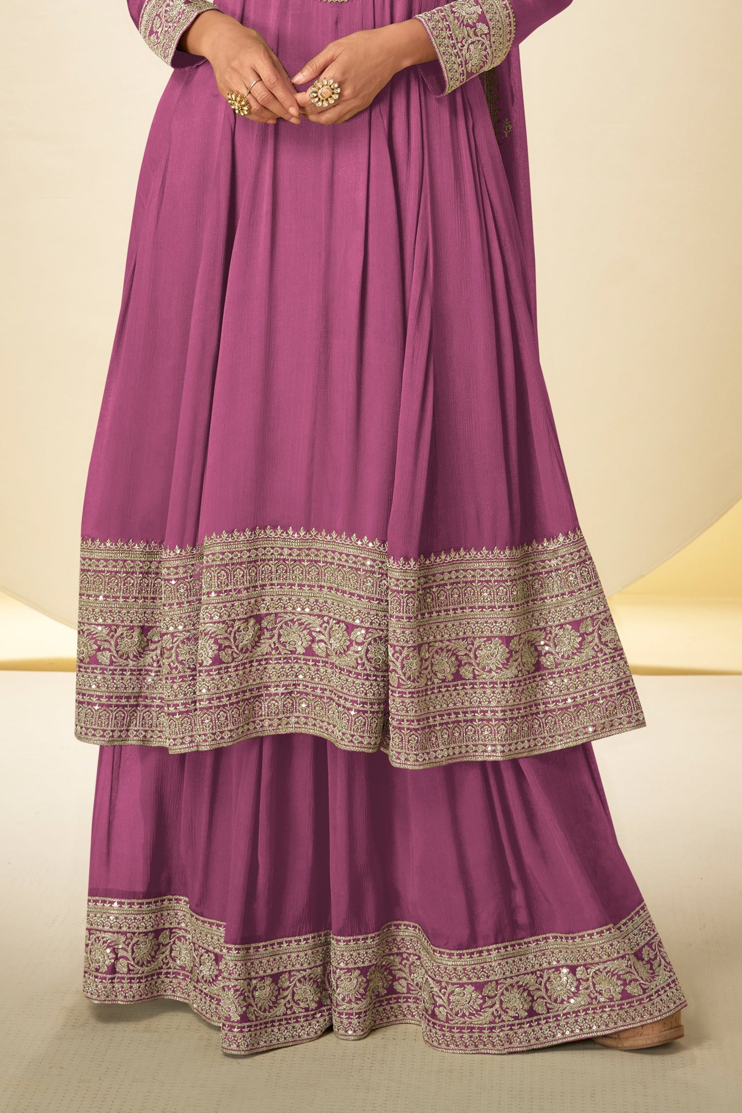 Mulberry Pink Readymade Chinon Anarkali Suit-SAR10922_4_SareeButa.com
