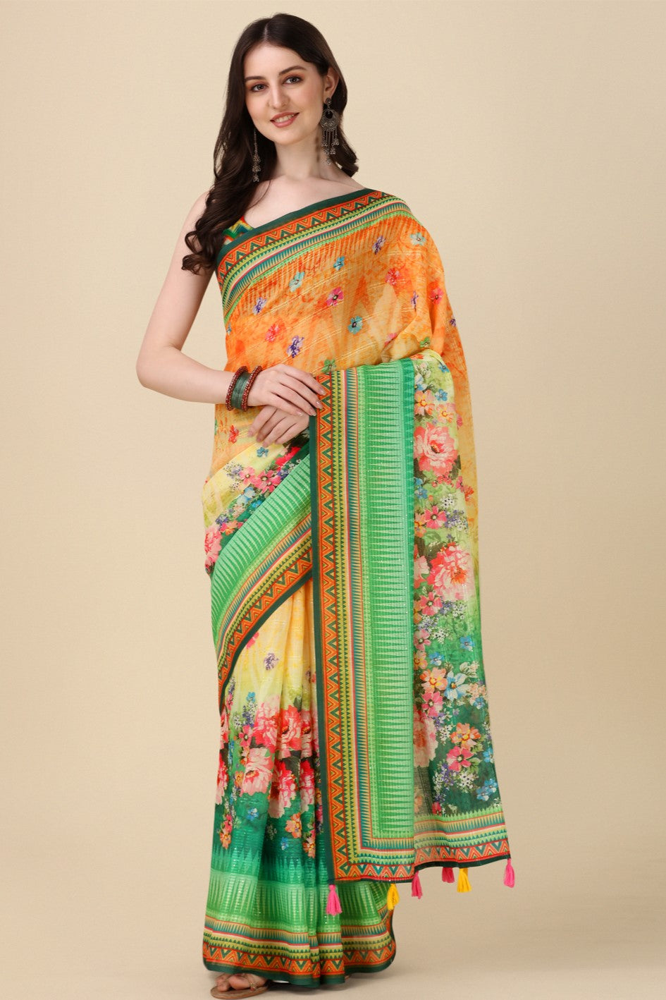 multi-printed-linen-saree-zb132684_1_SareeButa.com