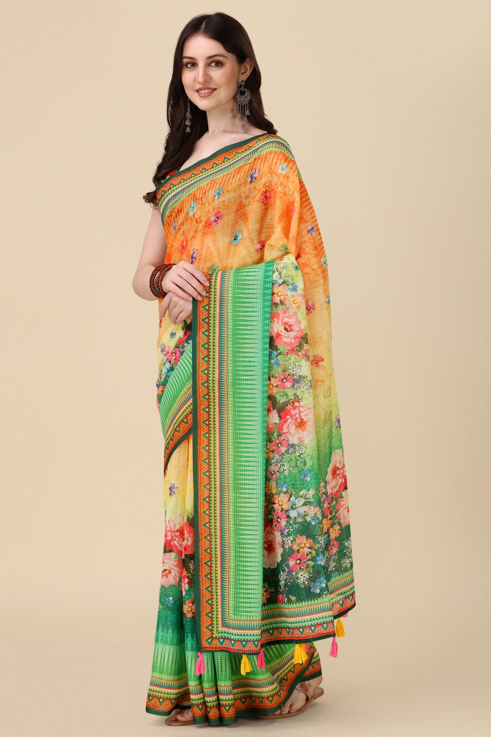 multi-printed-linen-saree-zb132684_3_SareeButa.com