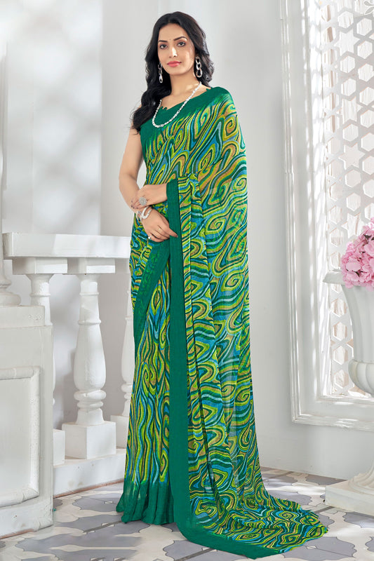 green-printed-chiffon-saree-zb131645_1_SareeButa.com