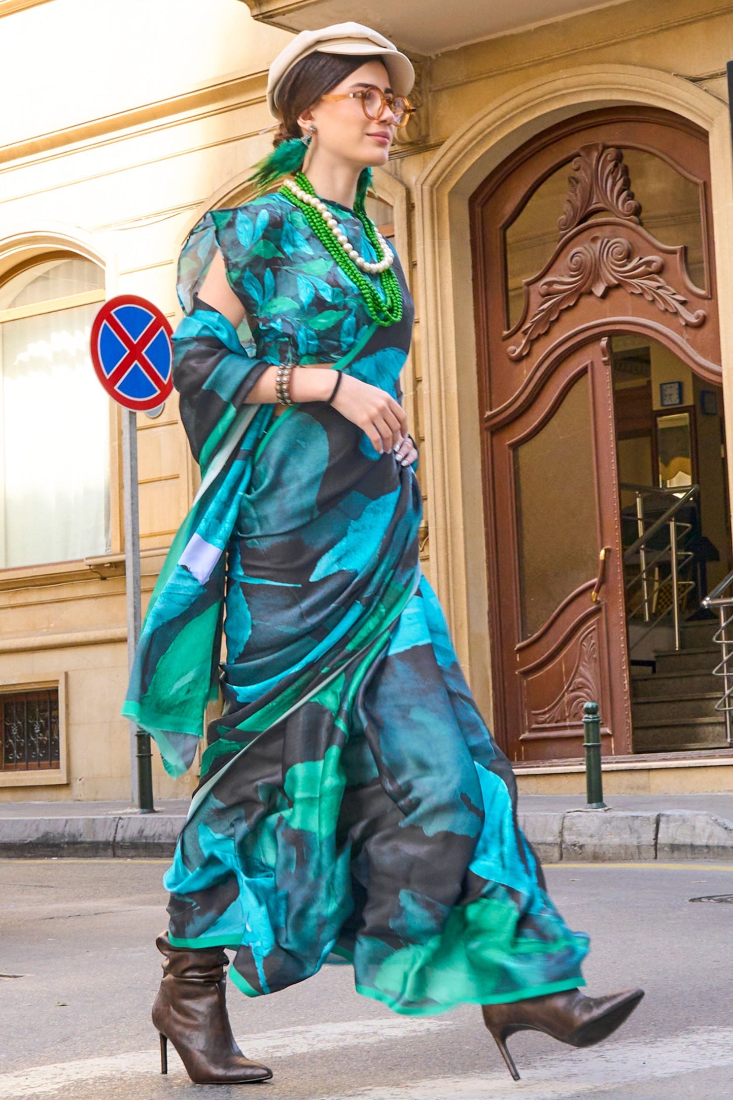 multicolor-printed-satin-georgette-saree-zb130970_2_SareeButa.com