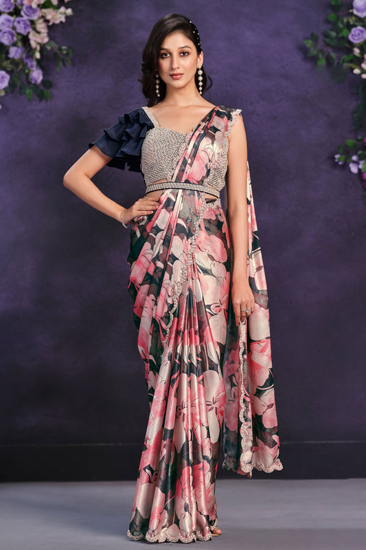 multicolor-satin-silk-readymade-saree-zb131313_1_SareeButa.com
