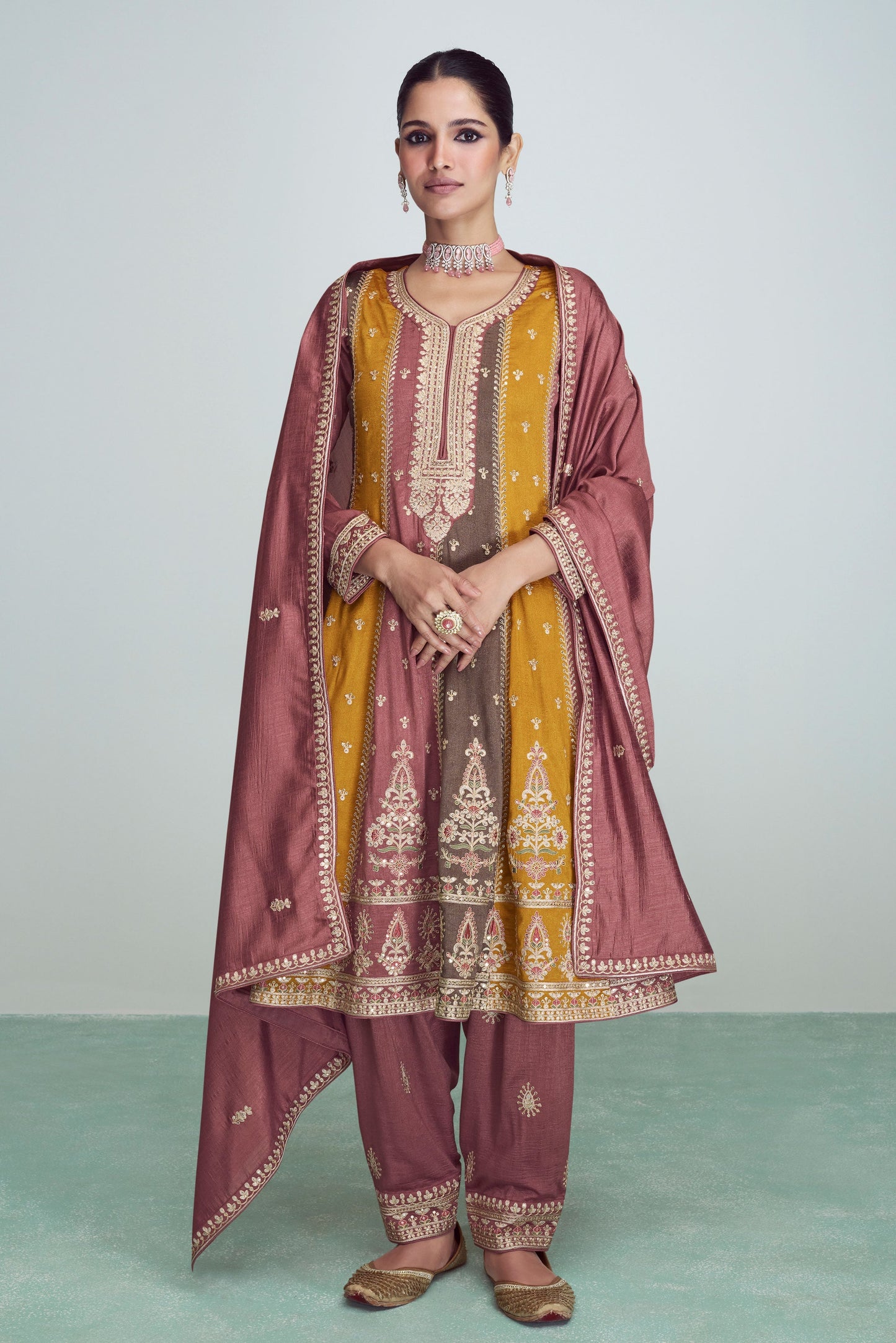 multicolor-silk-anarkali-suit-ss017_1_SareeButa.com