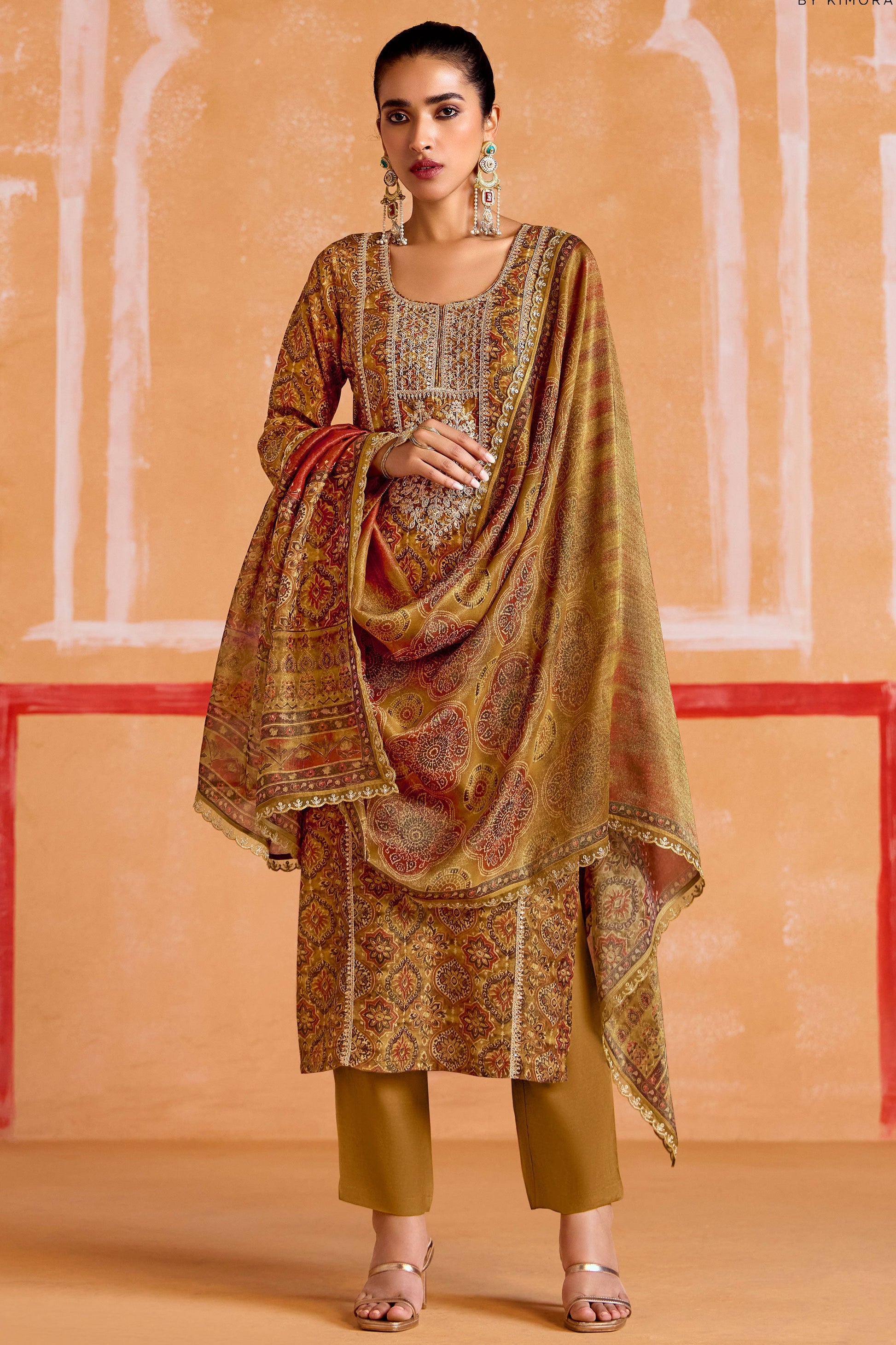 Multicolor Unstitched Embroidered Muslin Suit-SS198_1_SareeButa.com