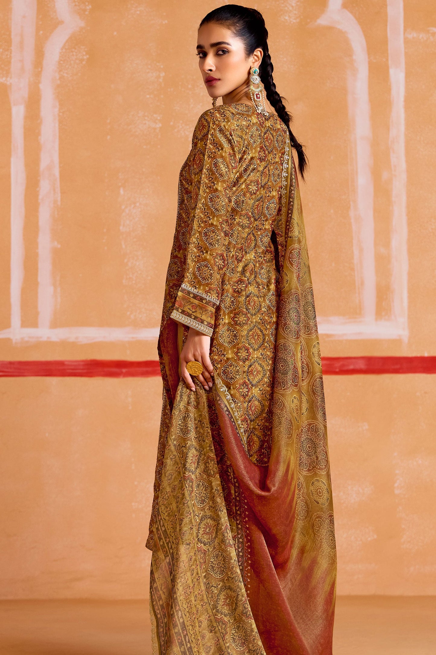 Multicolor Unstitched Embroidered Muslin Suit-SS198_3_SareeButa.com