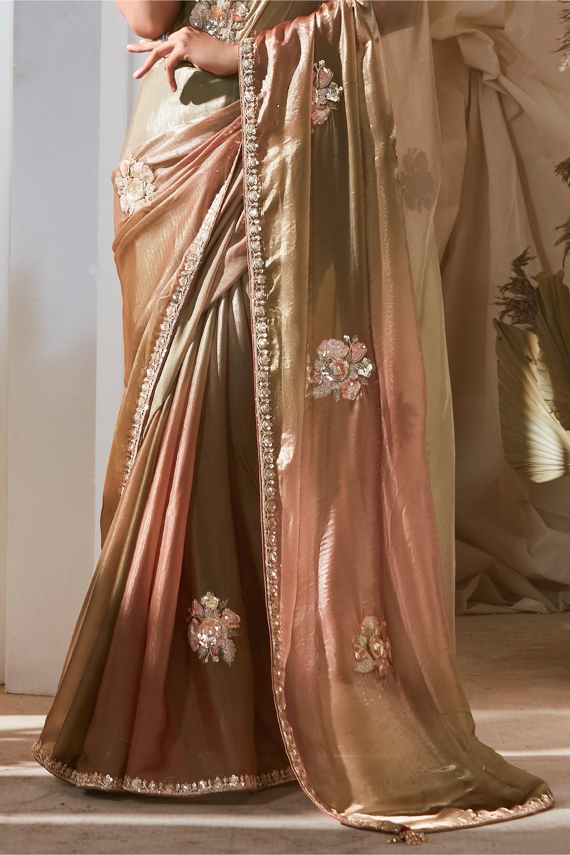 Multicolor Embroidered Tissue Silk Saree-SAR10227_5_SareeButa.com