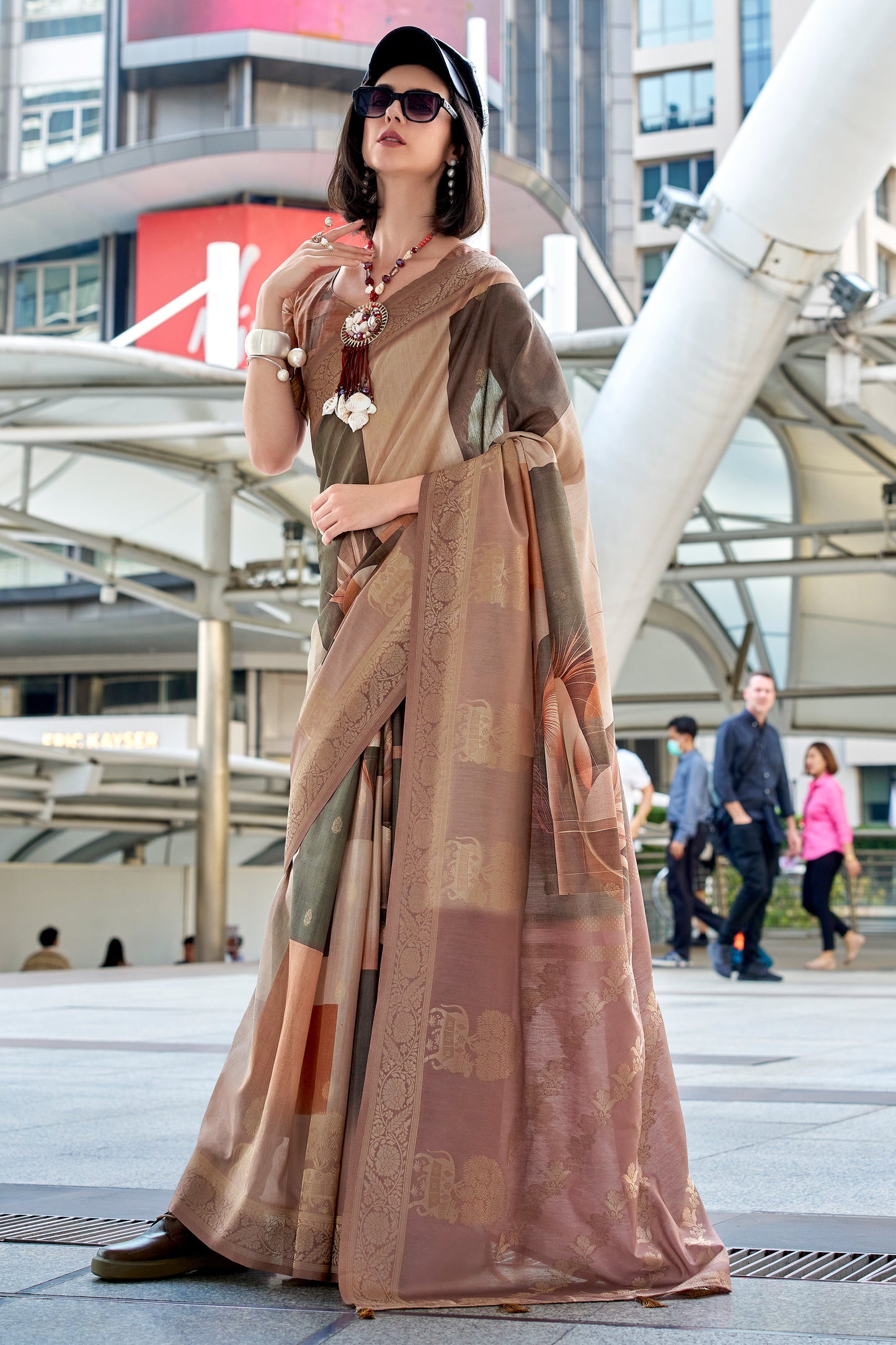 Multicolor Jacqaurd Silk Saree-ZB133853_1_SareeButa.com