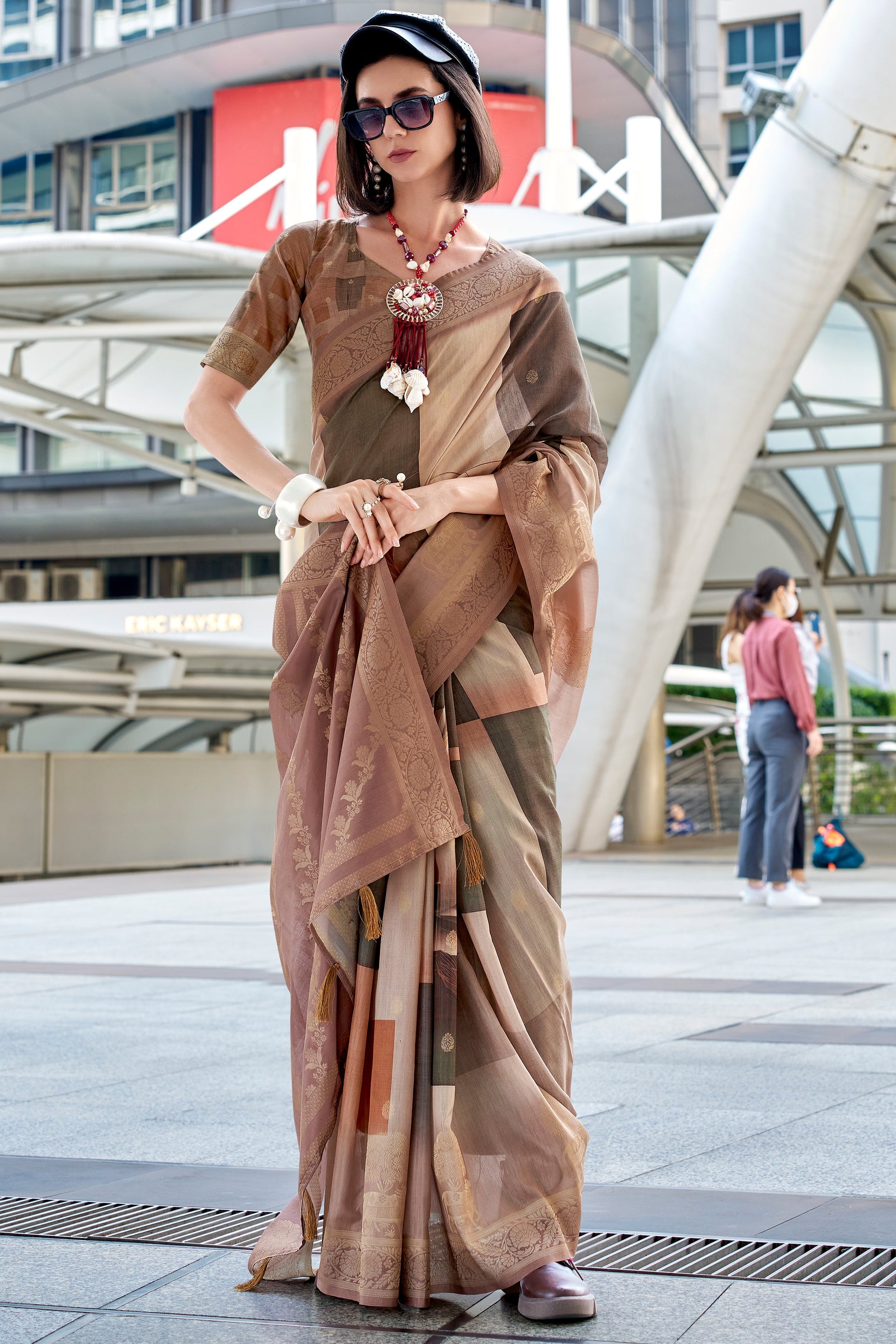 Multicolor Jacqaurd Silk Saree-ZB133853_3_SareeButa.com