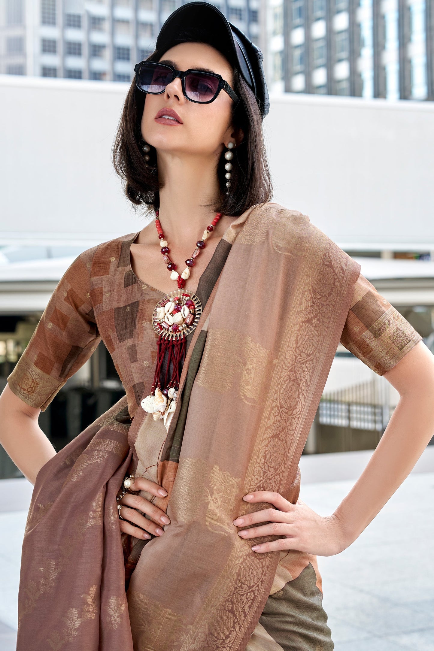 Multicolor Jacqaurd Silk Saree-ZB133853_4_SareeButa.com