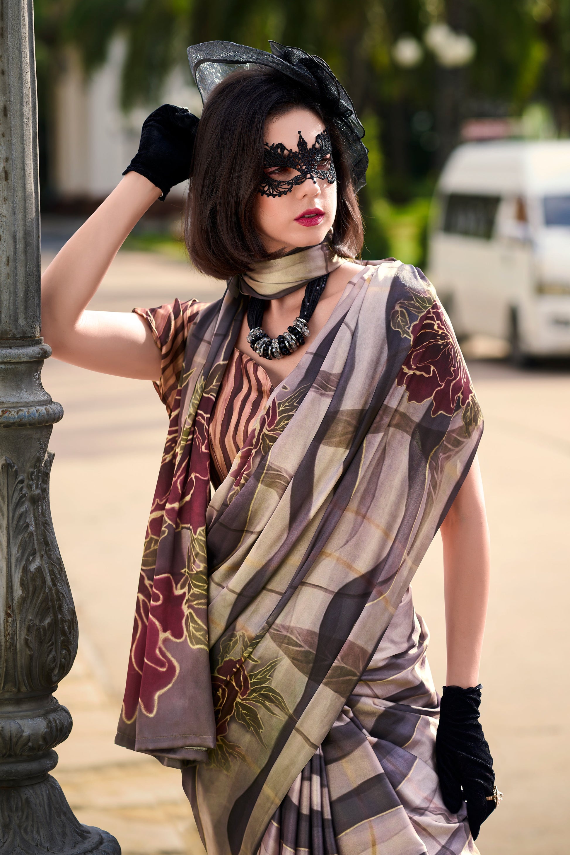 Multicolor Printed Satin Crepe Saree-ZB133763_2_SareeButa.com