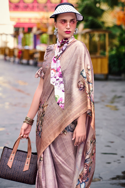 Multicolor Printed Satin Crepe Saree-ZB134005_2_SareeButa.com