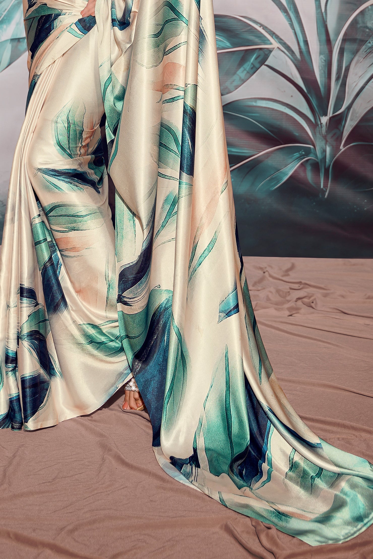 Multicolor Printed Satin Saree-ZB134392_4_SareeButa.com