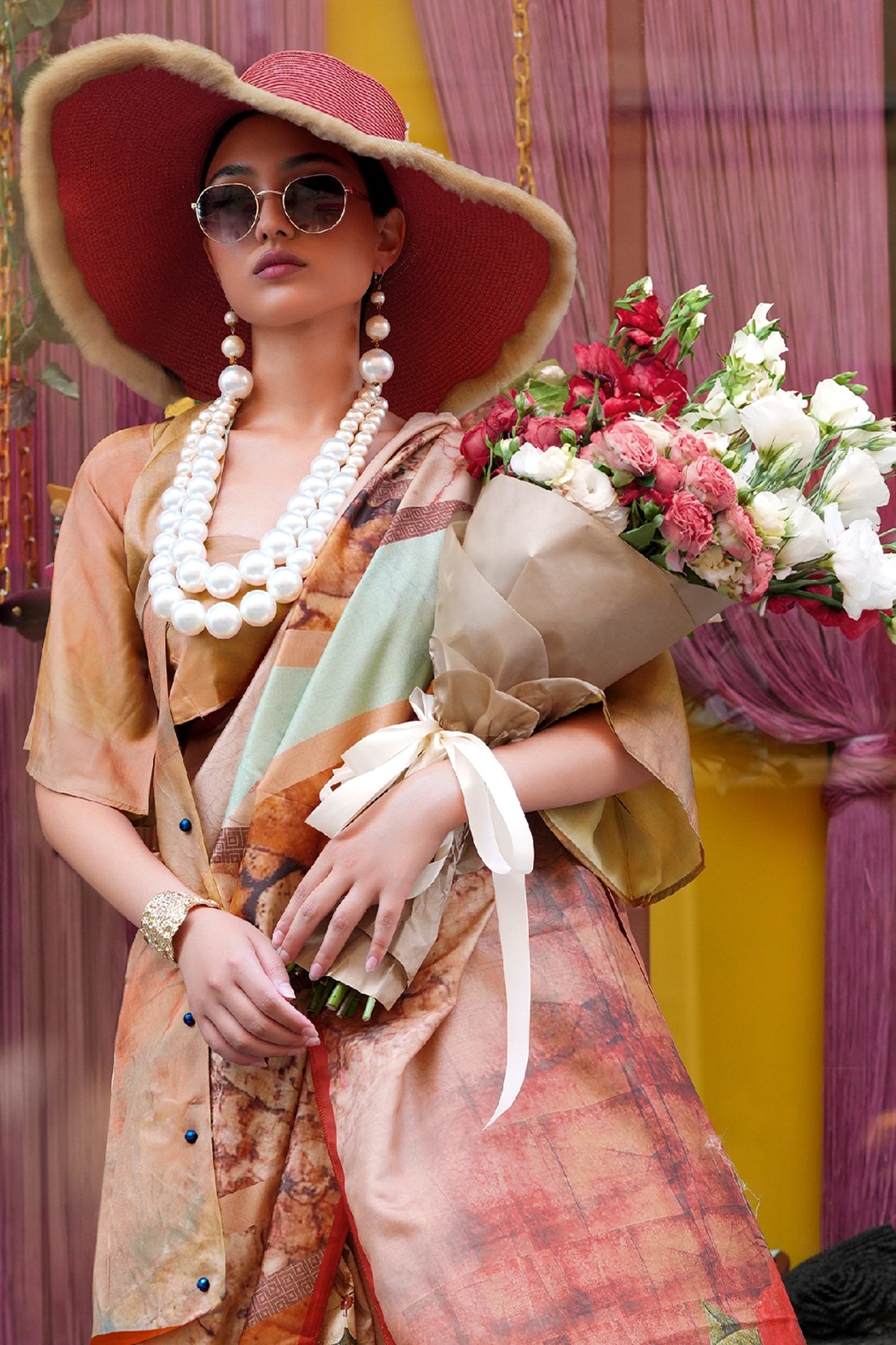 Multicolor Printed Silk Saree-SAR11362_3_SareeButa.com