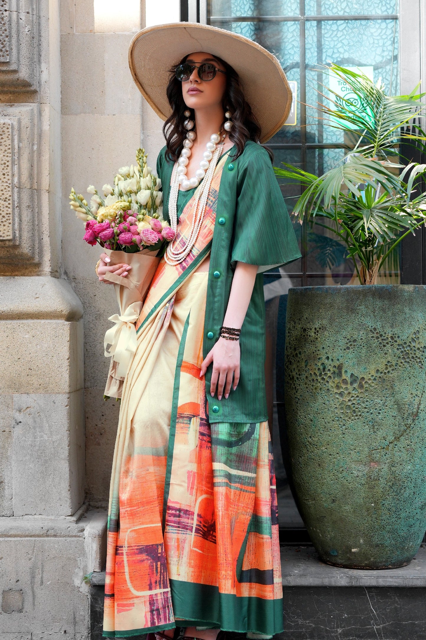 Multicolor Printed Silk Saree-SAR11364_2_SareeButa.com