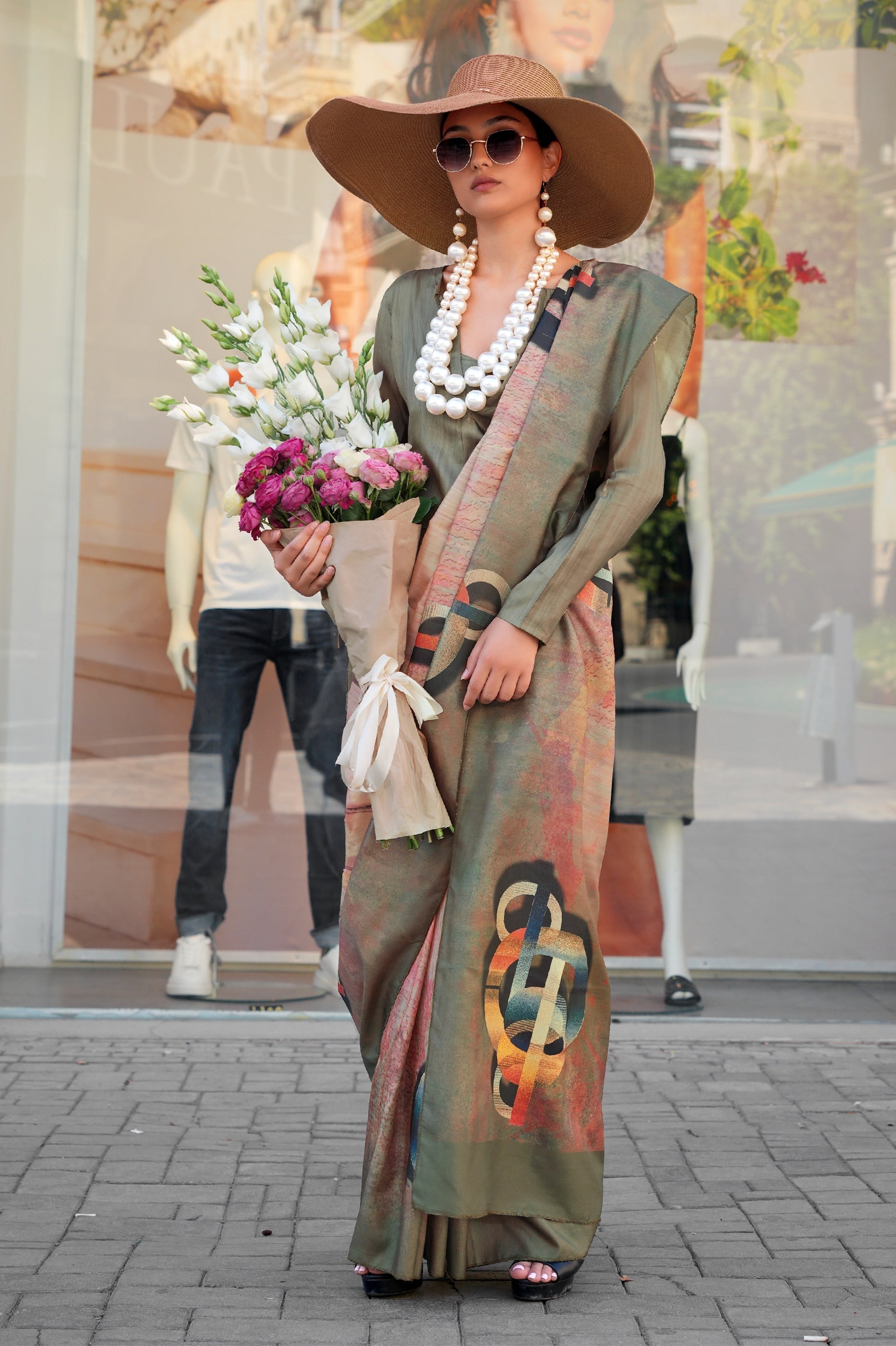 Multicolor Printed Silk Saree-SAR11365_1_SareeButa.com