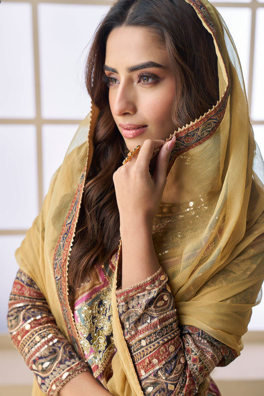 Multicolor Readymade Viscose Crepe Sharara Suit-SS705_2_SareeButa.com