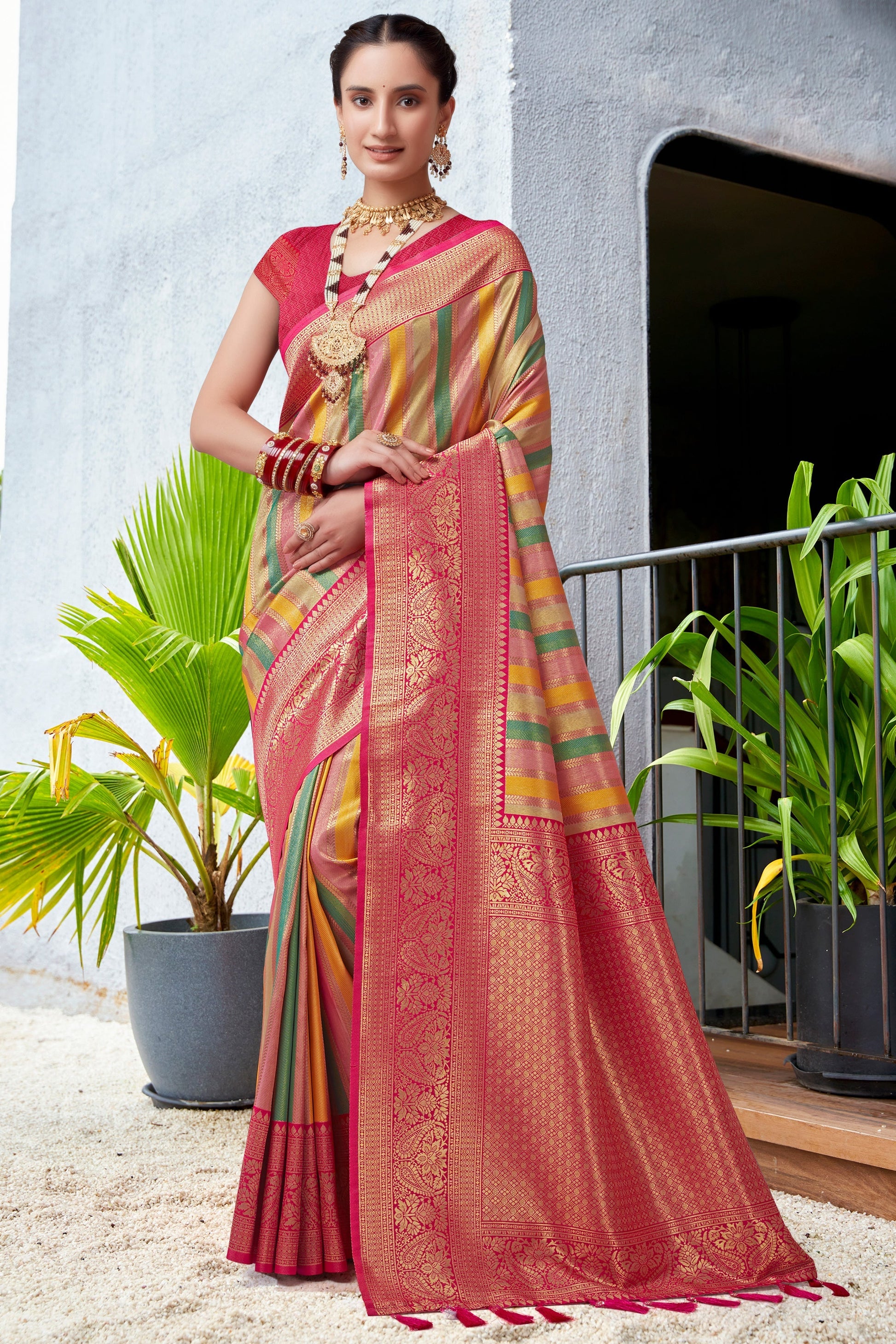 multicolor-silk-kanjivaram-saree-zb132336_1_SareeButa.com