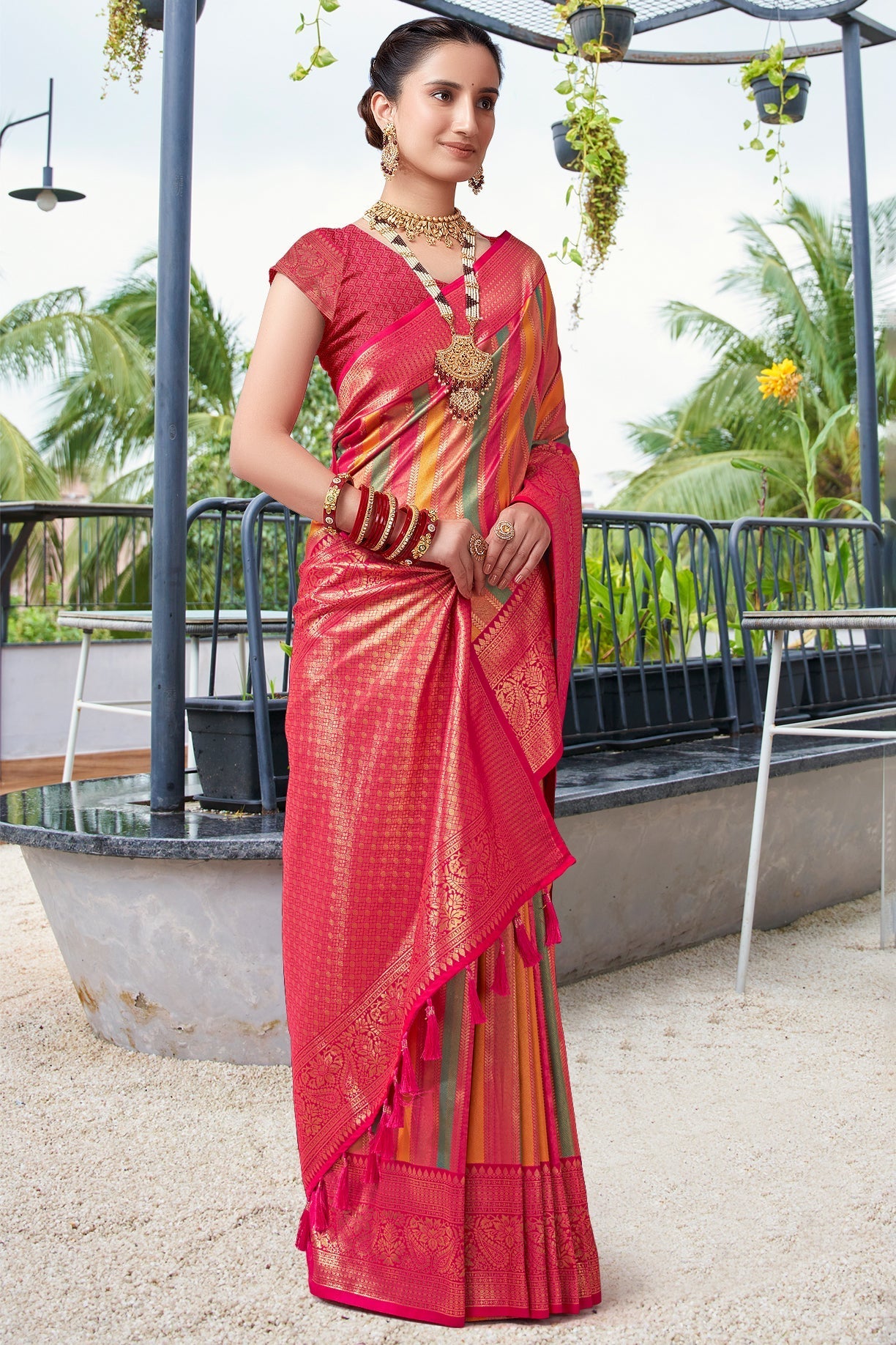 multicolor-silk-kanjivaram-saree-zb132339_3_SareeButa.com