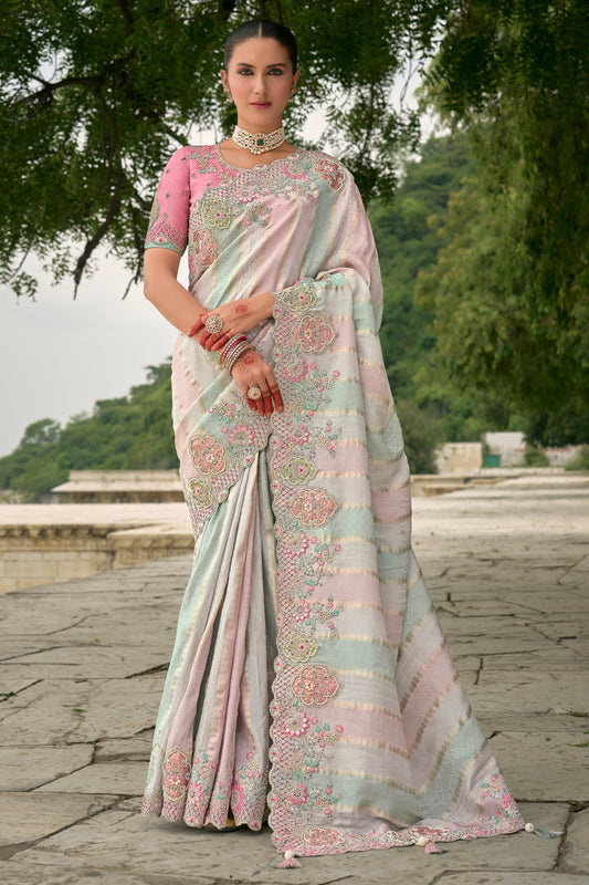 Multicolor Woven Banarasi Saree-ZB133329_1_SareeButa.com