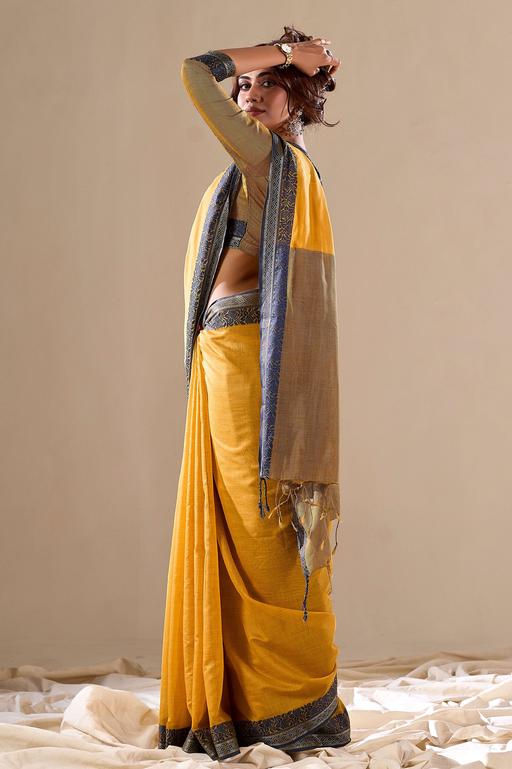 mustard-cotton-saree-zb131067_3_SareeButa.com