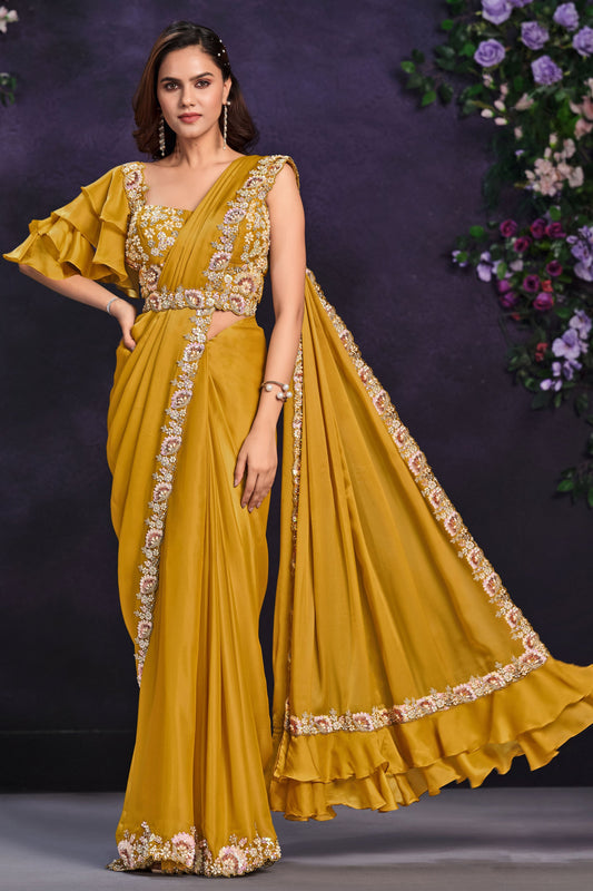 mustard-crepe-satin-silk-readymade-saree-zb131311_1_SareeButa.com