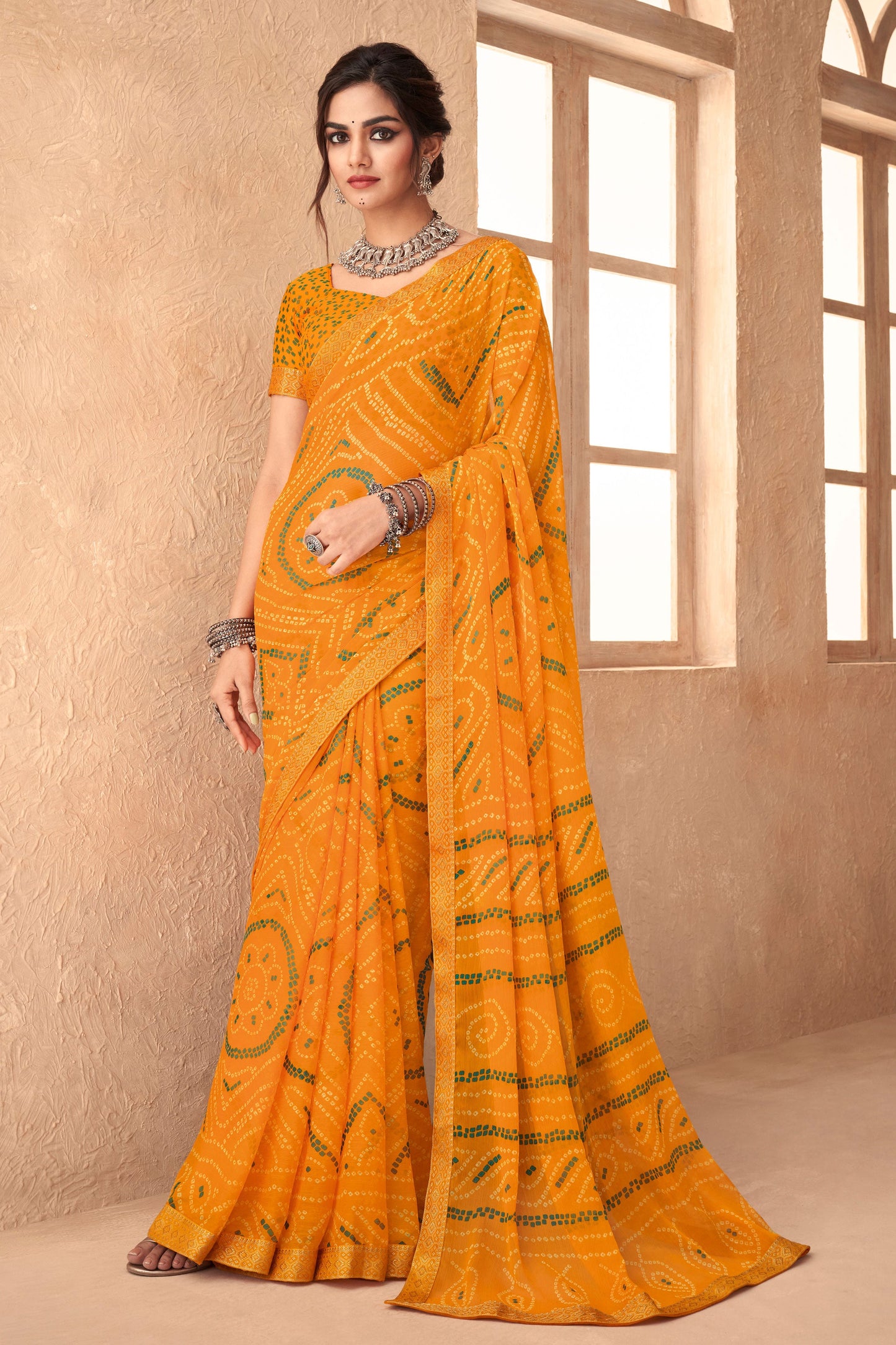 mustard-yellow-chiffon-printed-bandhani-saree-zb131319_1_SareeButa.com