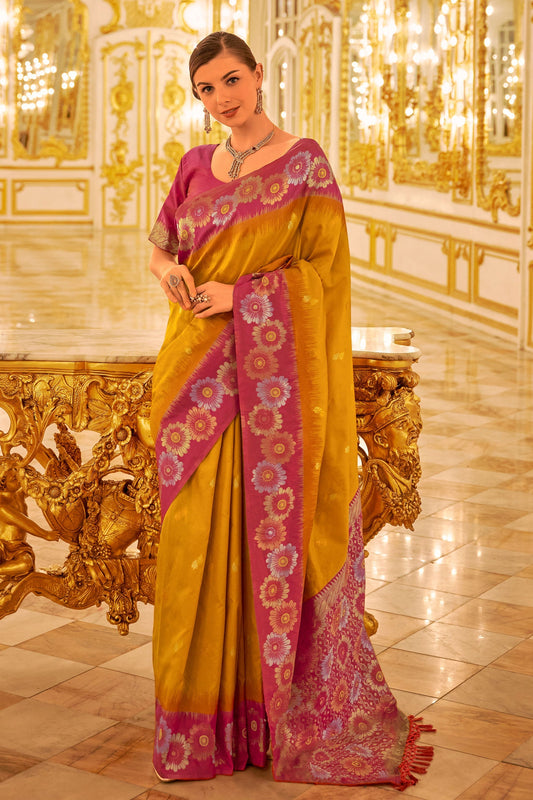 mustard-yellow-banarasi-silk-saree-zb131349_1_SareeButa.com