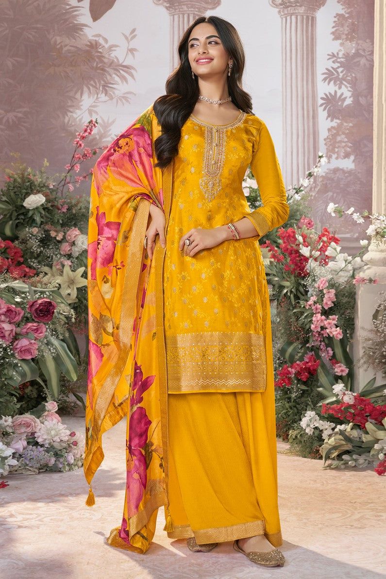 Mustard Readymade Dola Silk Suit-SS962_5_SareeButa.com