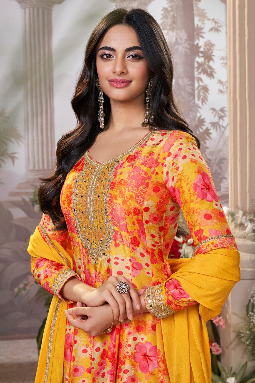 Mustard Readymade Silk Sharara Suit-SS976_2_SareeButa.com