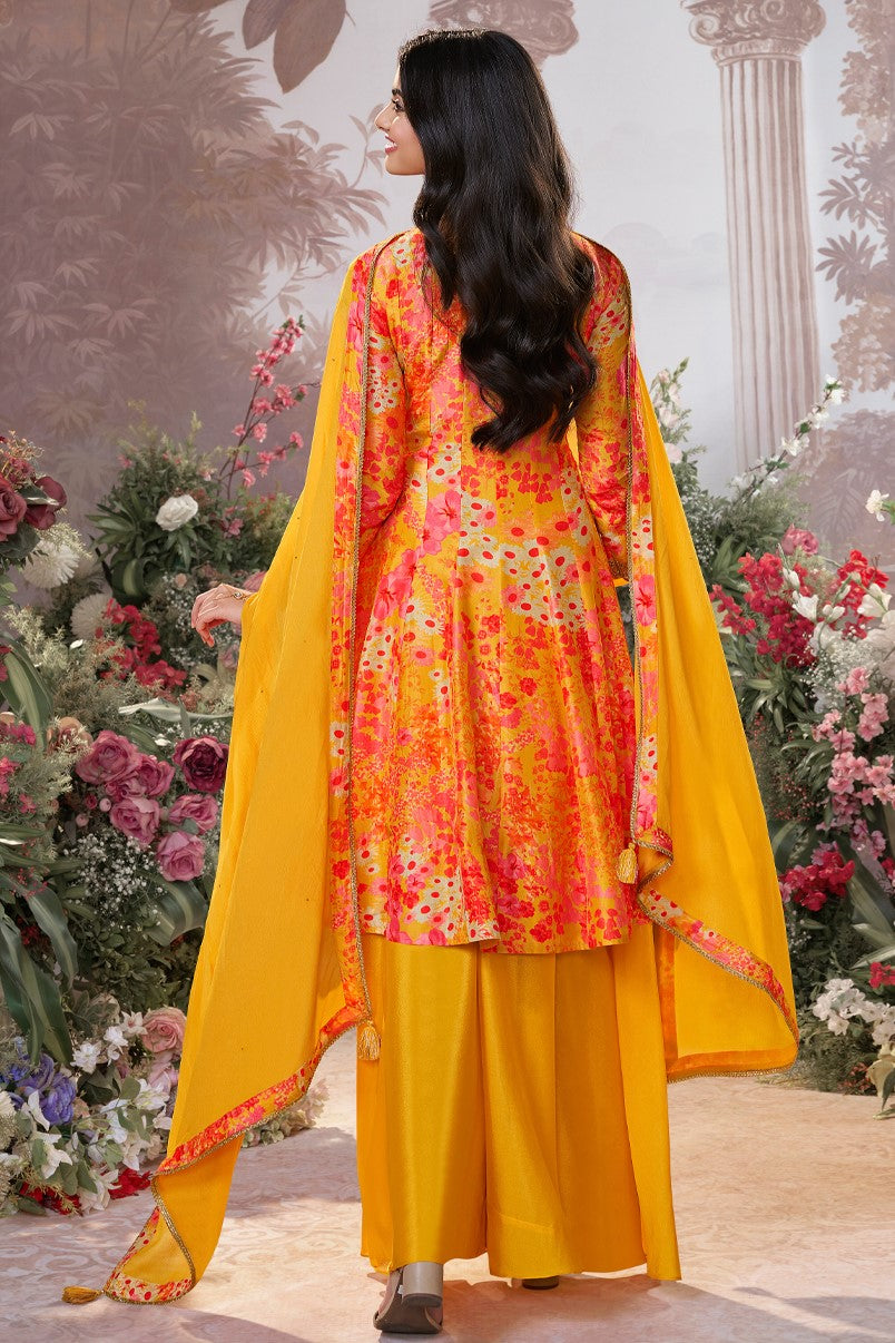 Mustard Readymade Silk Sharara Suit-SS976_3_SareeButa.com