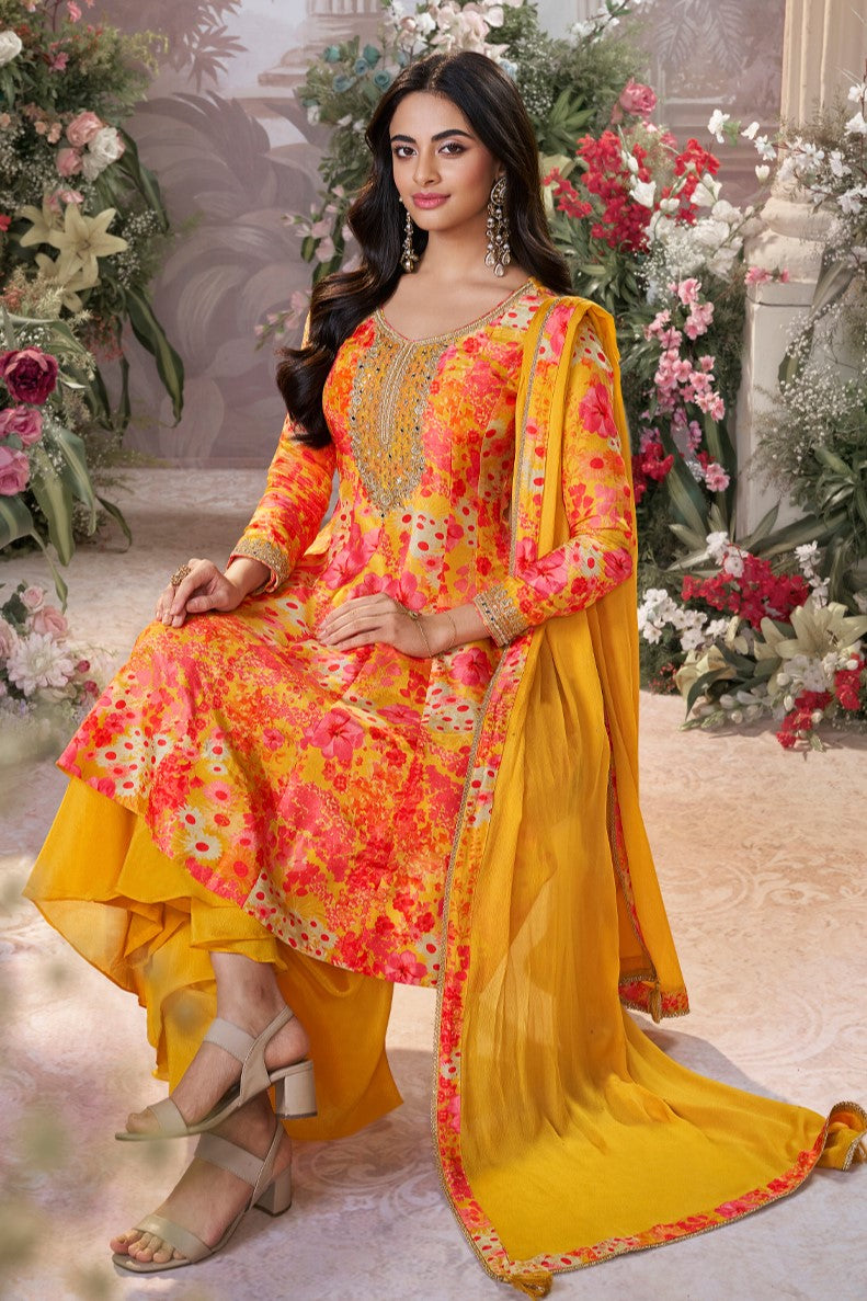 Mustard Readymade Silk Sharara Suit-SS976_6_SareeButa.com