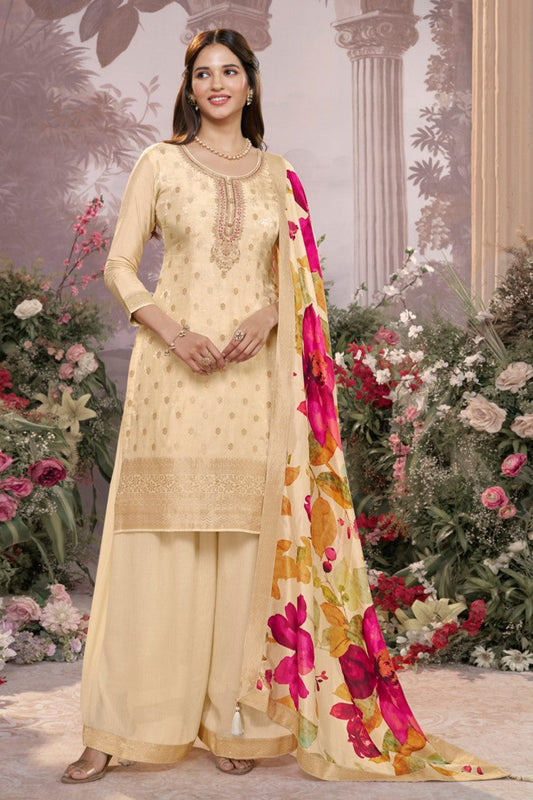 Off-White Readymade Dola Silk Suit-SS961_1_SareeButa.com