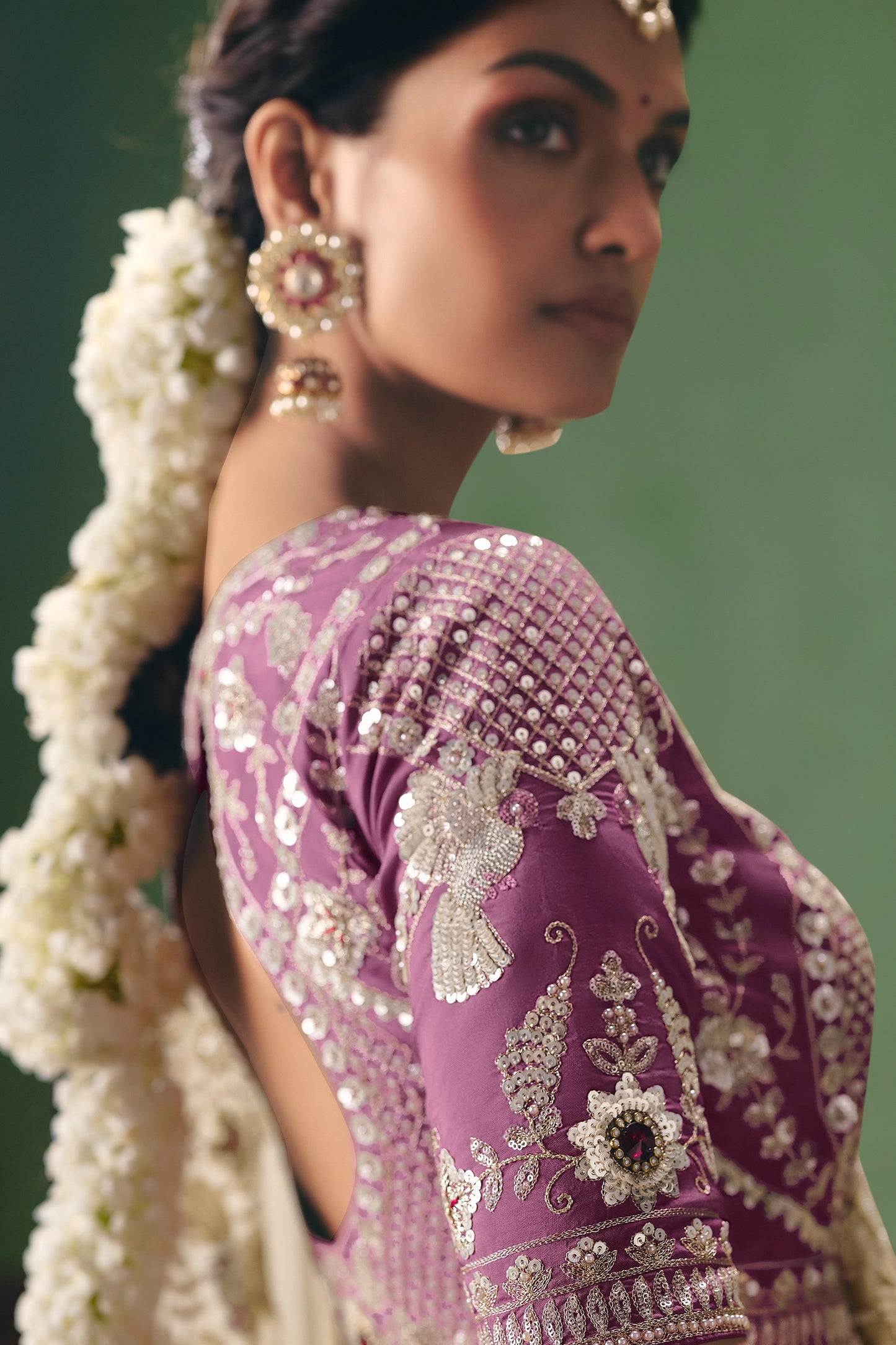 Off White Embroidered Organza Silk Saree-SAR12255_2_SareeButa.com