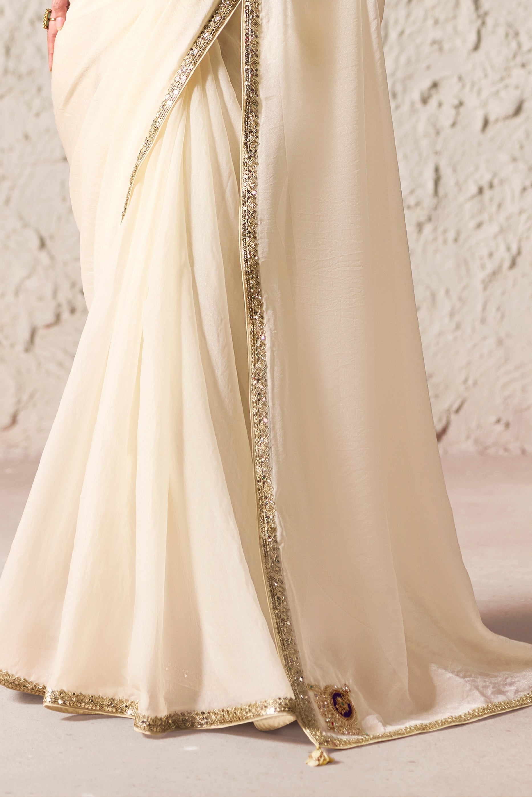 Off White Embroidered Tissue Organza Saree-SAR12779_4_SareeButa.com