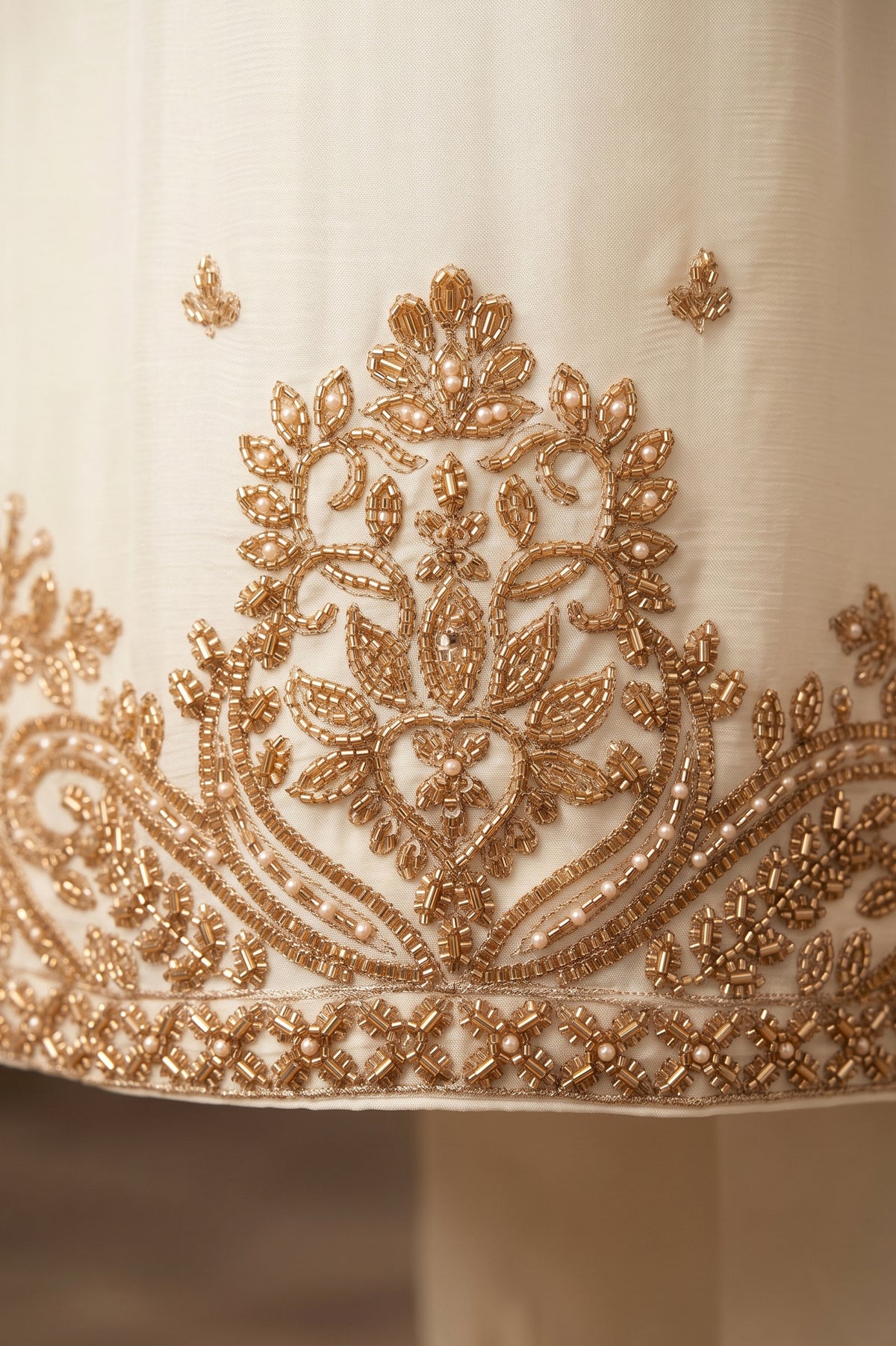 Off White Readymade Bead Work Chinon Palazzo Suit-SAR13346_5_SareeButa.com