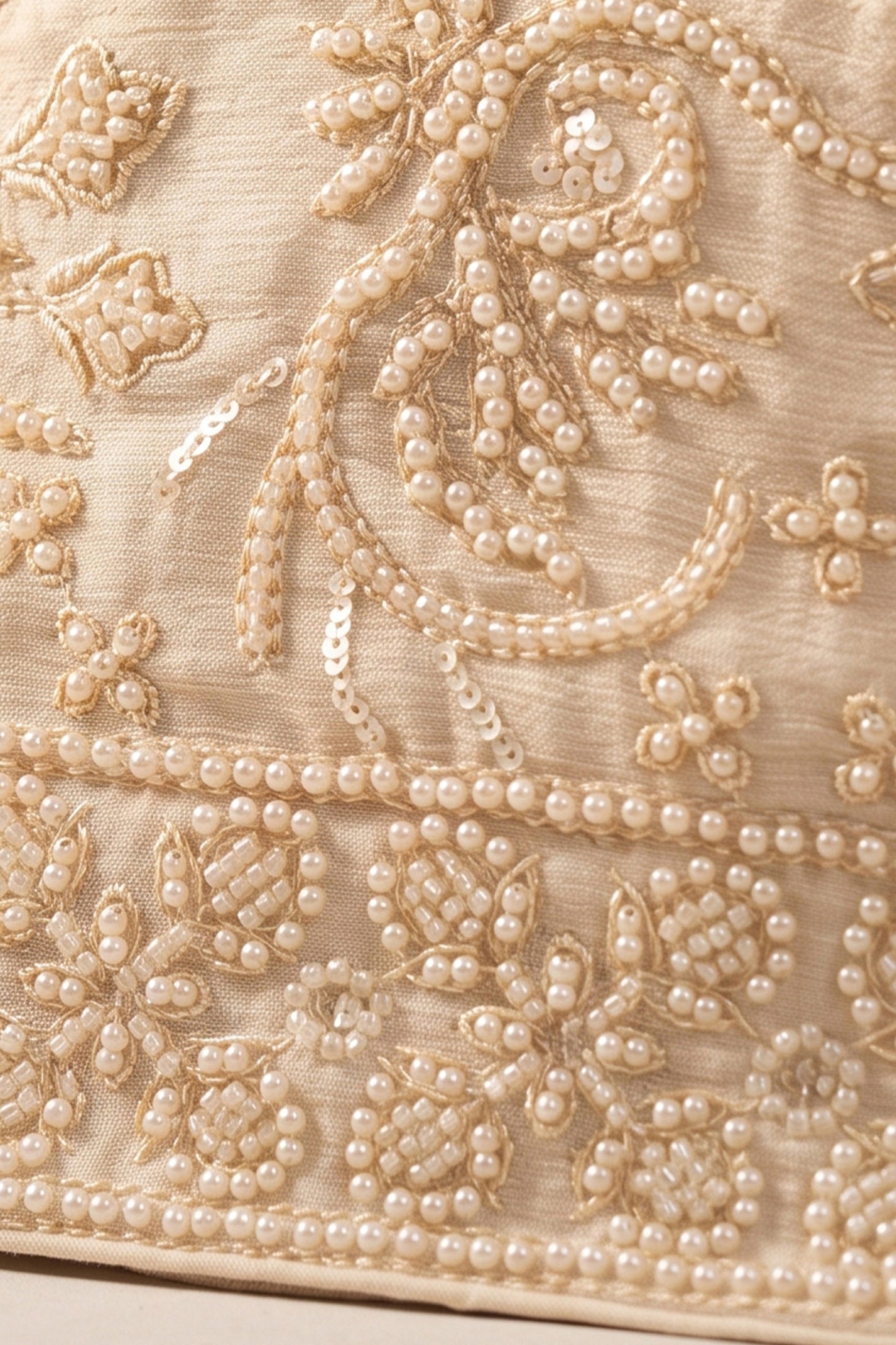 Off White Readymade Bead Work Chinon Suit-SAR13043_5_SareeButa.com